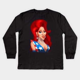 Jaida Essence Hall drag race season 12 Kids Long Sleeve T-Shirt